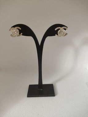 Elegant Gold and Silver Design Earrings